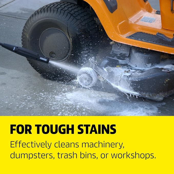 Kärcher Heavy Duty Cleaner, Removes Grease, Dirt, and Grime, Highly Concentrated, Makes up to 40 gal of Cleaner, Residue Free, Readily Biodegradable, For Pressure Washers