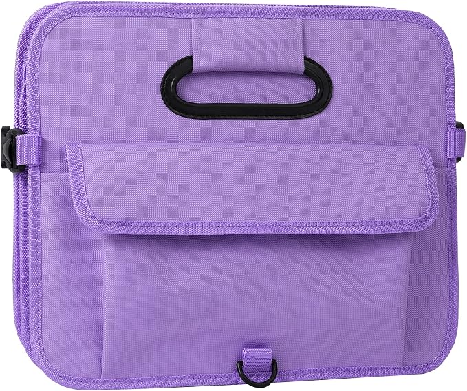 AOKJOY Car Trunk Organizer, Purple, Unisex, Foldable, Non-slip, Adjustable Straps, Multiple Compartments, 600D Oxford Cloth Material