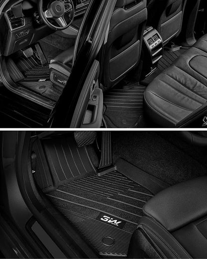 3W BMW X6 Floor Mats Fit for 2020 2021 2022 2023 2024 2025 2026 M/M50i/sDrive40i/xDrive40i G06 All-Weather TPE Floor Liner for BMW X6 1st 2nd Row Full Set Custom Fit Car Liners, Black