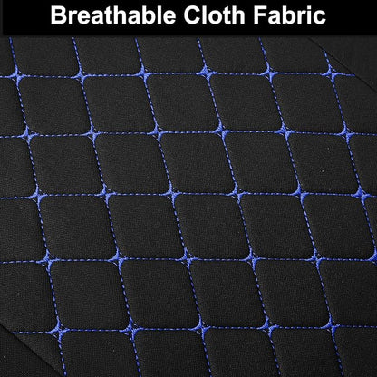 YGL Breathble Car Seat Covers Front Set, Washable Seat Covers for Cars, Premium Cloth Car Seat Protectors, Interior Covers for Cars,Sedan Van Truck SUV(Black/Blue)