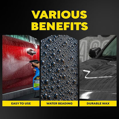 Meguiar's Hybrid Ceramic Wax, Easy-to-Use Spray Wax for Car Detailing with the Superior Protective Power of Advanced SiO2 Hybrid Barrier Technology, 26 Oz Spray Bottle (Pack of 6)