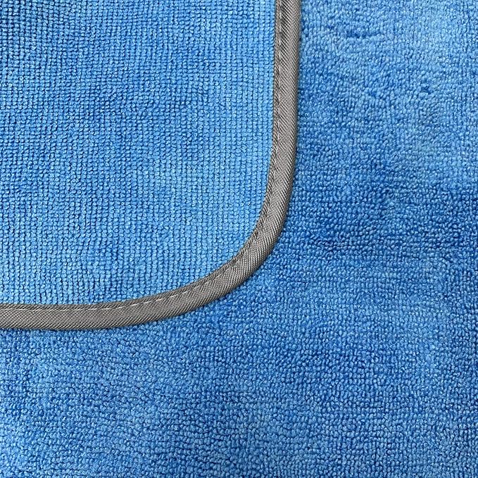 Detailer's Preference Large 320 GSM Microfiber Towels for Car Detailing, Washing, Drying, Ultra Soft Terry Weave, Scratch-Free, Lint-Free, Multi-Surface, Reusable, 16x24 Inch, 12-Pack, Blue