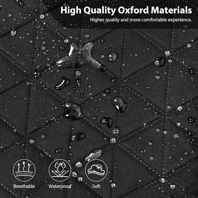 CAR PASS Oxford Bling Diamond Car Seat Covers 2 Front Interior Sets, Waterproof Shining Glitter Sparkly Crystal Universal Armrest Fit 95% Automotive Truck SUV Cute Women Girl, Black Silver Rhinestone