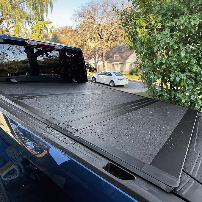 AUTOSAVER88 Low-Profile Hard Tri Fold Truck Bed Tonneau Cover Fit for Dodge Ram 1500 2009-2024 (19-24 Classic), Fit for Dodge Ram 2500 3500 2010-2026 with 6.4ft Bed Without Rambox