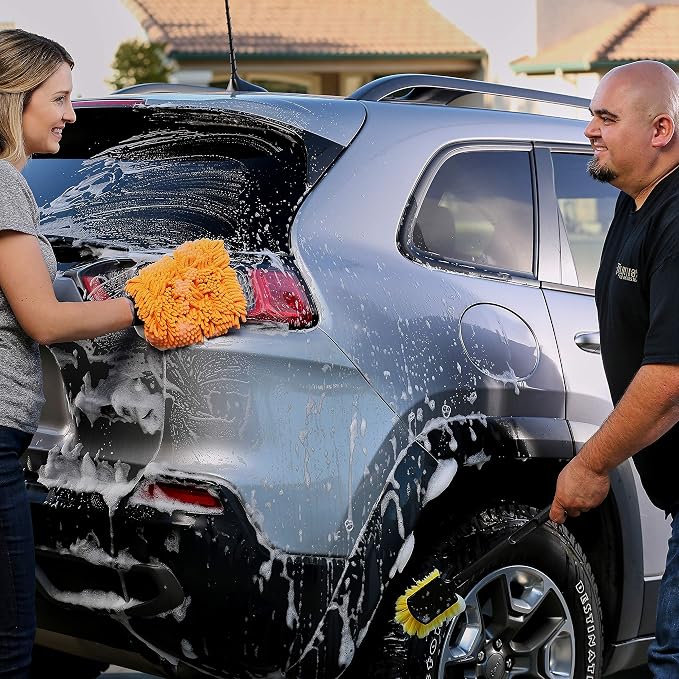 Armor All Car Wash Brush, Car Wash Supplies for Cars, Trucks and Motorcycles