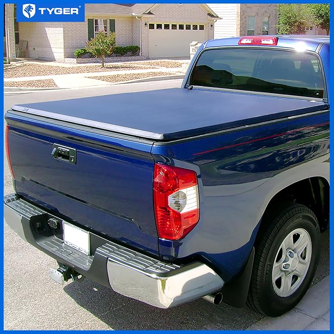 Tyger Auto T3 Soft Tri-Fold Truck Bed Tonneau Cover Compatible with 2007-2013 Toyota Tundra | Fleetside 5.5' Bed (66") | TG-BC3T1032