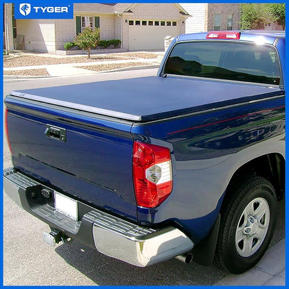 Tyger Auto T3 Soft Tri-Fold Truck Bed Tonneau Cover Compatible with 2007-2013 Toyota Tundra | Fleetside 5.5' Bed (66") | TG-BC3T1032