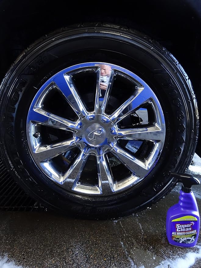 SuperClean Foaming All Wheel Cleaner, Safe for all Wheels & Rims, Brake Dust Cleaner, Grime Eliminator, 6 pack (192 ounces)