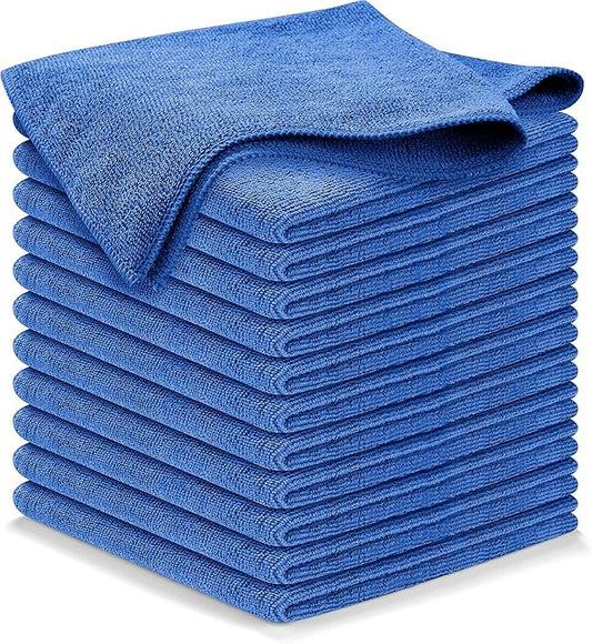 USANOOKS Premium 300GSM Microfiber Cleaning Cloth - 12.5"x12.5" High Performance - 1200 Washes, Ultra Absorbent Microfiber Towels for Cars Undercarriage, Rims & Engine Bay Cleaning - Microfiber Cloth