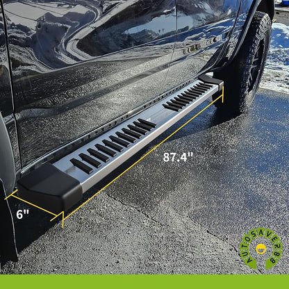Side Step Nerf Bar Running Board Replacement for 1999-2016 Ford F250 F350 Super Duty Crew Cab(4 Full Size Door), 6 Inch Step Pad Design, Stainless Steel