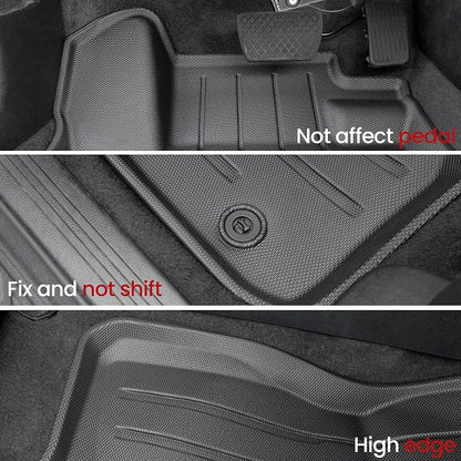 Floor Mats Cargo Mat Set for Honda CRV 2026 2025 2024 2023 Car Mat Accessories(Include Hybrid), All Weather TPE Cargo Liner Door Sill Protectors for CR-V Gas Hybrid(Full Set Mats)
