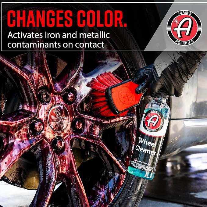 Adam's Polishes Wheel Cleaner 5 Gallon - Tough Wheel Cleaning Spray For Car Wash Detailing | Rim Cleaner & Brake Dust Remover | Safe On Chrome Clear Coated & Plasti Dipped Wheels | Use w/Wheel Brush