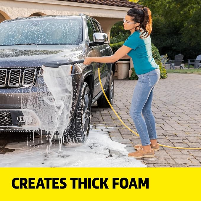 KÄRCHER Vehicle Wash and Wax, Pressure Washer Detergent, Cleans Cars, Bikes, Trucks, Boats and More, Highly Concentrated, Makes up to 40 gal of Cleaner