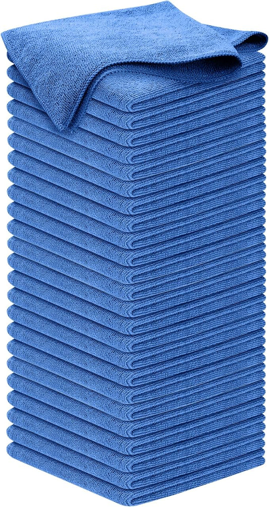 USANOOKS Premium 300GSM Microfiber Cleaning Cloth - 12.5"x12.5" High Performance - 1200 Washes, Ultra Absorbent Microfiber Towels for Cars Undercarriage, Rims & Engine Bay Cleaning - Microfiber Cloth