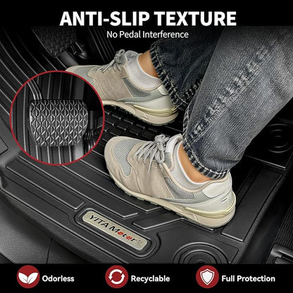YITAMOTOR Floor Mats & Cargo Liner for Mazda CX-50 CX50 2023-2026 (Not for Hybrid, Not Fit for CX-5 CX5), All-Weather Protection TPE 1st, 2nd Row and Trunk Mats Full Set Accessories Black