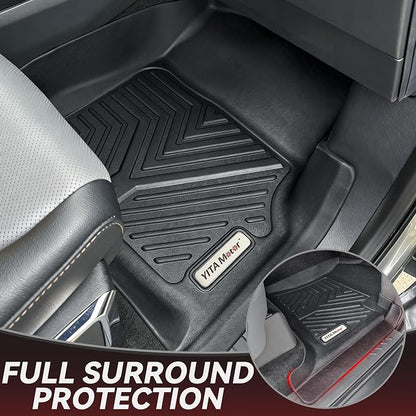 YITAMOTOR Floor Mats Fit for 2024 2025 2026 Chevrolet Trax ACTIV/LS/LT/RS, TPE All Weather Custom Fit Floor Liners & Cargo Mat for Chevy Trax Accessories, Automotive 1st & 2nd Row Car Mats Set, Black