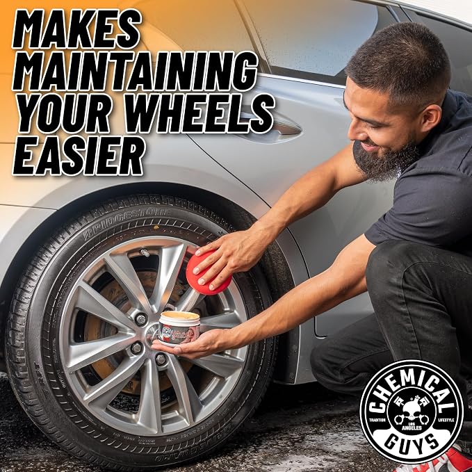 Chemical Guys WAC315 Wheel Guard and Rim Wax, Safe for Cars, Trucks, SUVs, Motorcycles, RVs & More, 8 fl oz