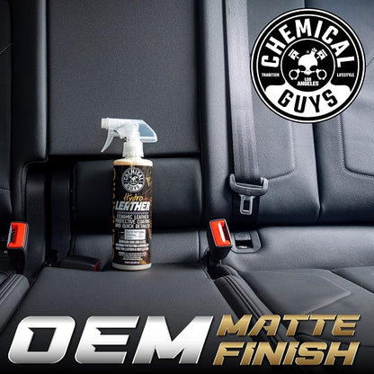 Chemical Guys SPI22916 HydroLeather Ceramic Leather Protective Coating for Car Interiors, Furniture, Apparel, Boots, and More (Works on Natural, Synthetic, Pleather, Faux Leather and More) (16 fl oz)