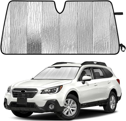 EcoNour Accordion Foldable Windshield Sun Shade Fit for Subaru Outback 2020-2023 2024 2025 Sunshade, Front Car Window Shades Sun Visor, Blocks UV Rays & Heat, Car Accessories