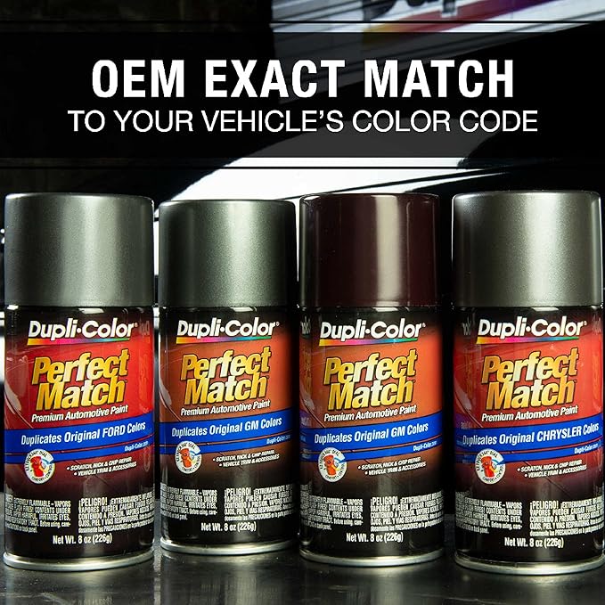 Dupli-Color EBUN02007 Perfect Match Automotive Spray Paint - Universal Chrome - 8 oz. Aerosol Can