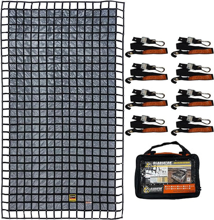 Gladiator Cargo Net - Heavy Duty Truck Cargo Net - Double Extra Large (XXG-100) 10.5' x 18.5' ft.