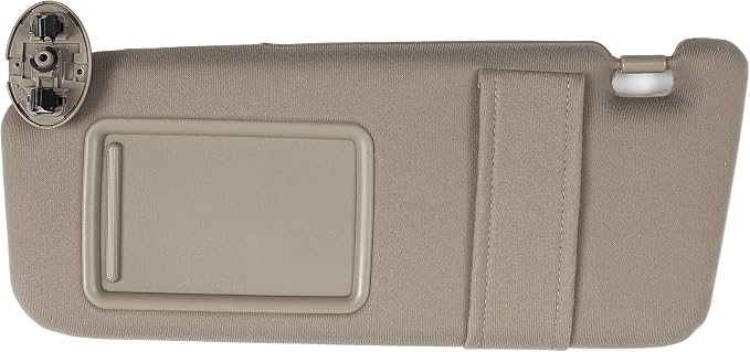 Ezzy Auto Beige Left Driver Side Sun Visor fit for Toyota Camry Without Sunroof 2007 2008 2009 2010 2011