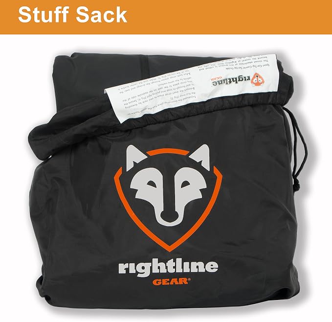 Rightline Gear Sport Jr Waterproof Rooftop Cargo Carrier for Top of Vehicle, Attaches With or Without Roof Rack, 10 Cubic Feet, Black