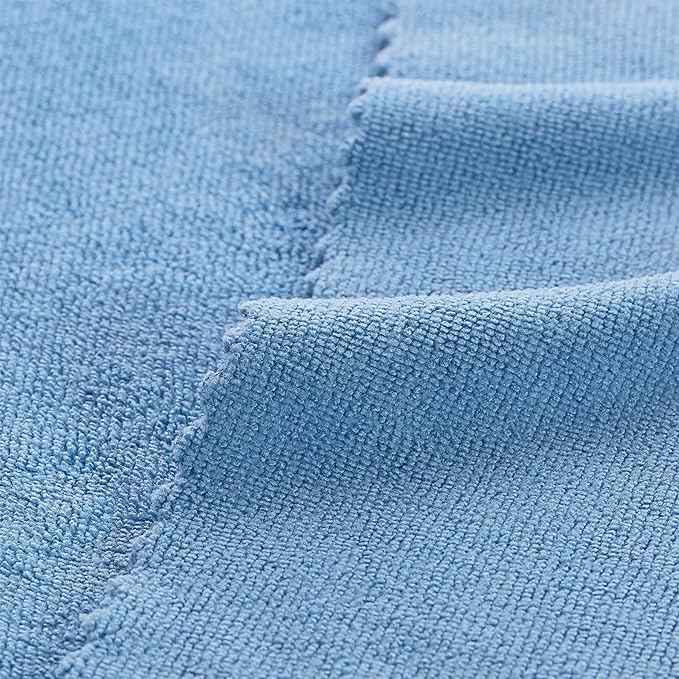 Arkwright Smart Rags Microfiber Cleaning Cloths, Pack of 50 in a Box, Lint Free 215 GSM Reusable Towels for Auto, Office and Household Cleaning, 16 x 16 in, Blue