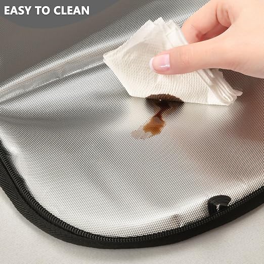 senya Car Trash Can Car Garbage Can Car Waste Basket,Starfish Seashell on Beach Leak-Proof Car Trash Bin, Car Trash Hanging Car Accessories Interior Car Organizer Bag