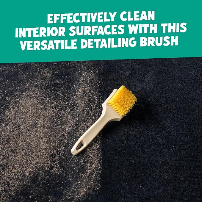 Chemical Guys Induro 7 Heavy Duty Nifty Carpet & Upholstery Detailing Brush 2 Pack – Deep Cleaning Brushes for Fabric, Carpet, and Upholstery - for Automotive, RV, and Home Interior Detailing