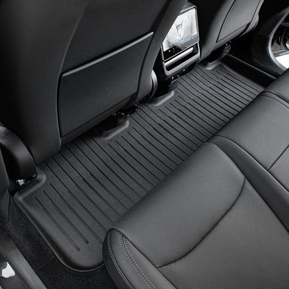 SUPER LINER Tesla Model Y Floor Mats 2025 2026 | Custom Fit All-Weather 12-Piece Set TPE Material| Model Y Juniper Floor Mats Back Seat Protector,Cargo Liner, Trunk & Interior Accessories 5-seat