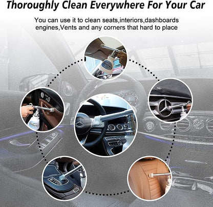 Car Cleaning Gun, CARFKA High Pressure Car Detailing Wash Gun 1L Foam Bottle Wash Spray Bottle Nozzle with Metal Spinner