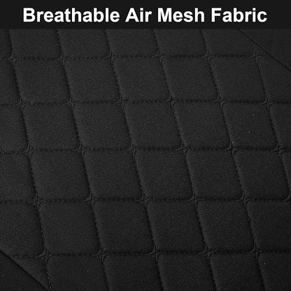 YGL Breathble Car Seat Covers Front Set,Washable Seat Covers for Cars,Premium Cloth Car Seat Protectors,Interior Covers for Cars,Sedan Van Truck SUV(Black)