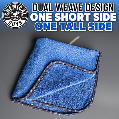 Chemical Guys Professional Grade Premium Microfiber Towels for Cars, Blue, 16" x 16", Ultra-Soft and Scratch-Free Car Detailing Cloths for Trucks, Motorcycles, and More - 24 Pack