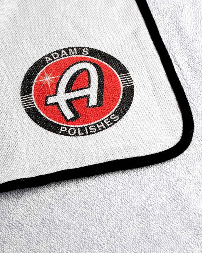 Adam's Polishes Mini Plush Drying Towel (Pack of 6) - Microfiber Cleaning Cloth for Car Detailing, Drying, & Car Wash | Soft Rag Towel Won't Scratch Paint | Wax Auto Kit Glass Cleaner Supplies