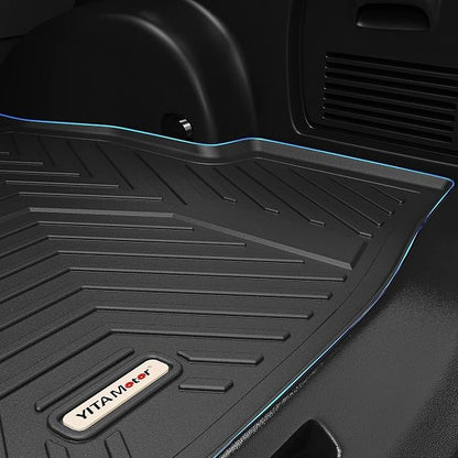 YITAMOTOR Floor Mats & Cargo Liner Fit for Mazda CX-5 2017-2021, TPE All Weather Custom Fit Floor Liners for Mazda CX5, 1st & 2nd Row and Trunk Liner Car Mats Set Accessories, Black