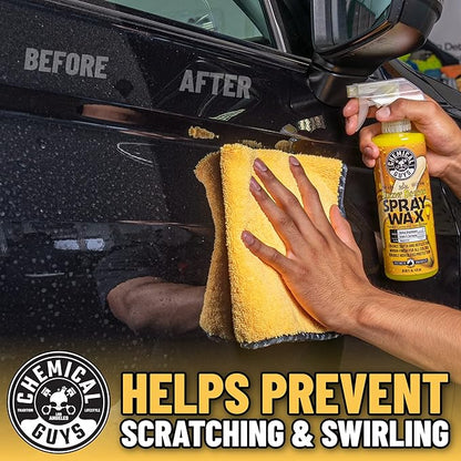 Chemical Guys Miracle Dryer Microfiber Drying Towel 2 Pack (36" x 25") - Super Absorbent and Scratch-Free Drying for Cars, Trucks, and SUVs (MIC72102)