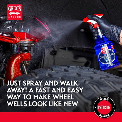 Griot's Garage Undercarriage Spray for Car Cleaning and Detailing, Undercoating for Wheel Wells, Frame, Springs, and More, 11139, One Gallon