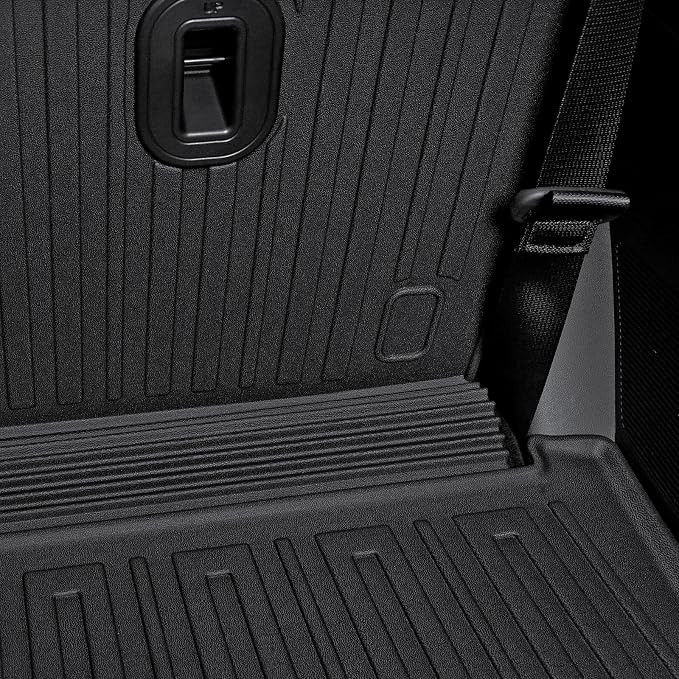 Floor Mats for 2026 Hyundai Palisade 7/8 Seat (Only Hybrid), All Weather TPE Cargo Mat with 3rd Backrest Mat for 2026 Hyundai Palisade Hybrid Calligraphy Accessories