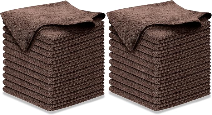USANOOKS Premium 300GSM Microfiber Cleaning Cloth - 12.5"x12.5" High Performance - 1200 Washes, Ultra Absorbent Microfiber Towels for Cars Undercarriage, Rims & Engine Bay Cleaning - Microfiber Cloth