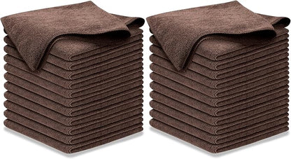 USANOOKS Premium 300GSM Microfiber Cleaning Cloth - 12.5"x12.5" High Performance - 1200 Washes, Ultra Absorbent Microfiber Towels for Cars Undercarriage, Rims & Engine Bay Cleaning - Microfiber Cloth