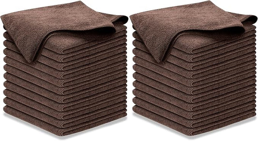 USANOOKS Premium 300GSM Microfiber Cleaning Cloth - 12.5"x12.5" High Performance - 1200 Washes, Ultra Absorbent Microfiber Towels for Cars Undercarriage, Rims & Engine Bay Cleaning - Microfiber Cloth