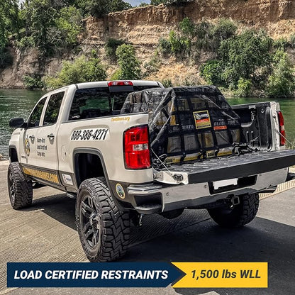 Gladiator Cargo Nets - Heavy Duty Trailer Cargo Net - (SUT-100) - 7.3' x 9.3' (for 5x8 ft Trailers)