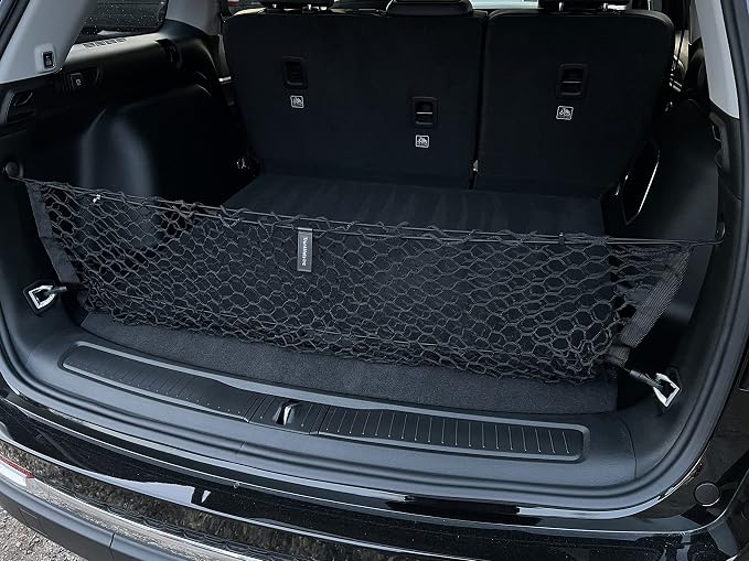 Envelope Style Elastic Trunk Mesh Cargo Net for Jeep Grand Cherokee 5 Seats 2022-2026 - Premium Trunk Organizer and Storage - Luggage Net for SUV - Best Car Organizer for Jeep Grand Cherokee