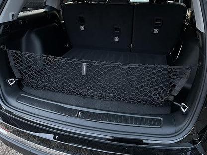 Envelope Style Elastic Trunk Mesh Cargo Net for Jeep Grand Cherokee 5 Seats 2022-2026 - Premium Trunk Organizer and Storage - Luggage Net for SUV - Best Car Organizer for Jeep Grand Cherokee