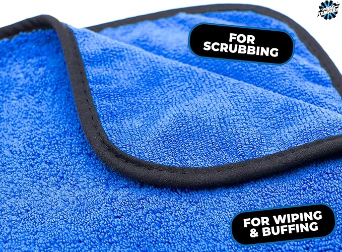 The Rag Company - Drying Towels for Car Detailing - Premium Microfiber Cloth Perfect for a Streak-Free Finish - Spectrum 420 Dark Pack - 420 GSM, 16" x 16" (9-Pack)
