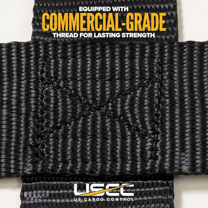 US Cargo Control E Track Cargo Nets for Trailers 82" x 82" (2 Pack), Adjustable Heavy Duty Cargo Net with Ratchets for E-Track and X-Track Systems, 8" x 8" Holes, Use in Enclosed Trailers, Box Trucks