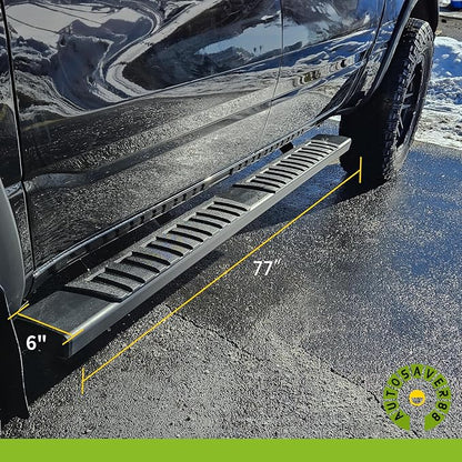 AUTOSAVER88 Running Boards Compatible with 2009-2018 Dodge Ram 1500 Quad Cab/Extended Cab, 2019-2024 Ram 1500 Classic, 6 inches Side Step Nerf Bars Side Bars (Excl.1500 New Body Style)