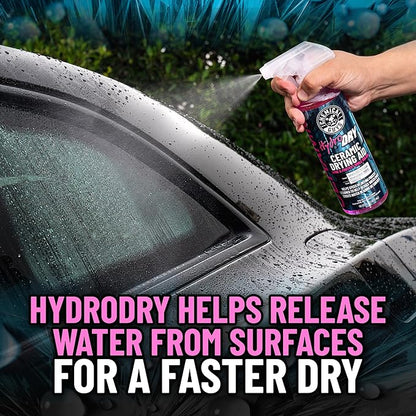 Chemical Guys HydroDry, Ceramic Drying Aid - 16 oz Quick Detail Spray Enhances Shine and Protection After Wash, Safe for Cars, Trucks, SUVs, Motorcycles, and RVs - Hydrophobic Gloss Booster