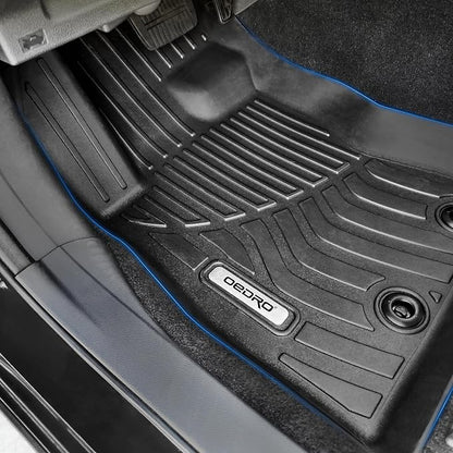 OEDRO Upgraded Floor Mats Fit for 2024-2025 2026 Subaru Crosstrek/Impreza Accessories, TPE All-Weather Crosstrek Floor Liners 1st & 2nd Row & Trunk Mat, Black